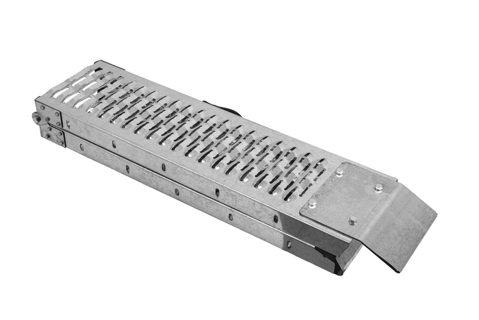 Skladacie rampy UNITRAILER ALR004, oceľové nájazdové rampy pre prívesy 170 cm, 454 kg, sada 2 kusov