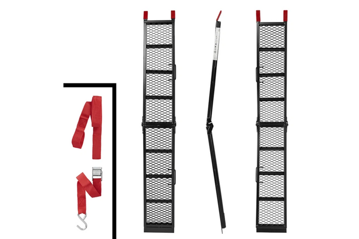 ProPlus 390094 skladacie oceľové nájazdové rampy pre prívesy 203 cm 680 kg sada 2 kusov