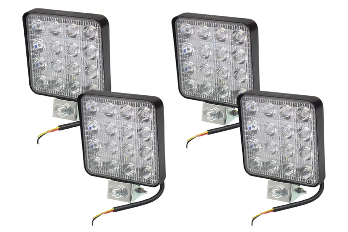 Sada štyroch LED pracovných reflektorových svetiel HERMON EL042 16xLED 3840lm