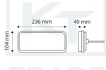 TT Technology Zadné svetlá TT.12555 LED, 5 funkcií ľavé + pravé