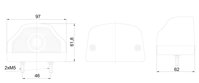 Osvetlenie ŠPZ HOR19LT103