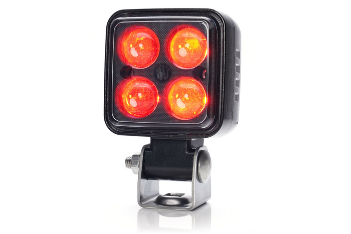 Bezpečnostná lampa WAŚ 2244 W267 LED výstražná lampa červená