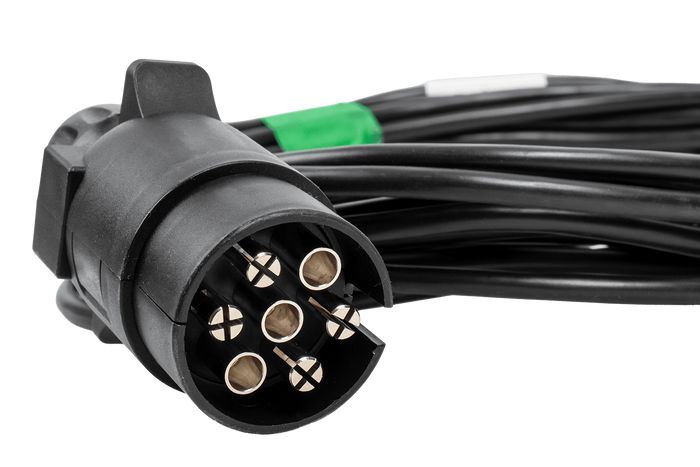 ASPÖCK 58-1022-087 elektrická inštalácia káblového zväzku pre príves 4,5 m 7PINOVÝ konektor bajonetový 2x5PINOVÝ