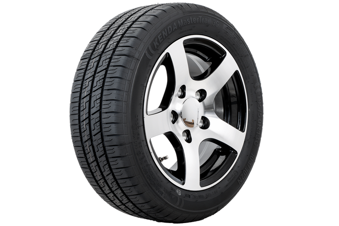 Vystužené koleso prívesu PNEUMATIKY KENDA 195/50 R13C 104/102N ALU RÁFEK STARCO leštený 6Jx13"H2 5x112 ET:30