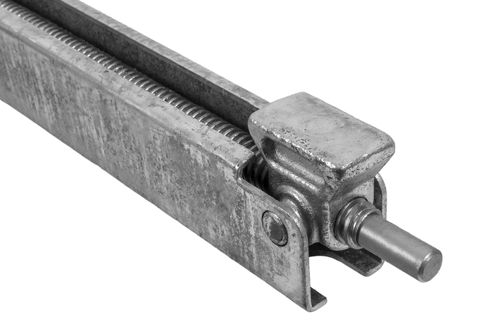 KNOTT 6X1197.007 výsuvný rohový stabilizátor pre príves 1100 kg 498 mm