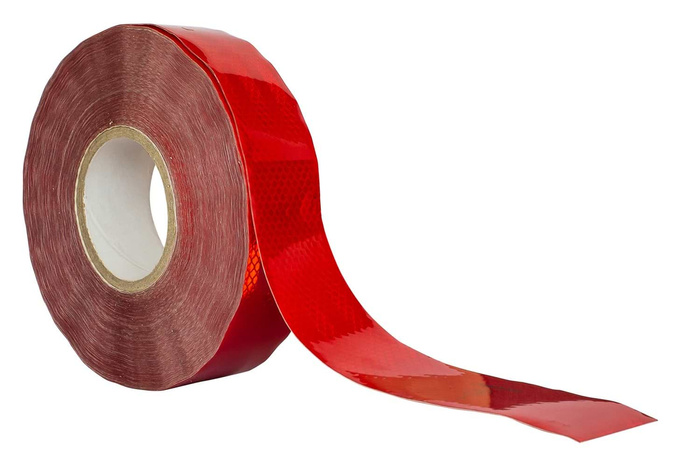 Obrysová reflexná páska, červená, 1 meter