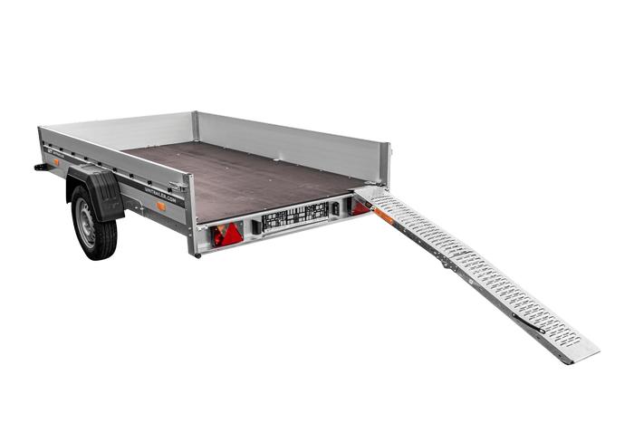 UNITRAILER ALR004B skladacia oceľová nájazdová rampa pre príves 190 cm 200 kg