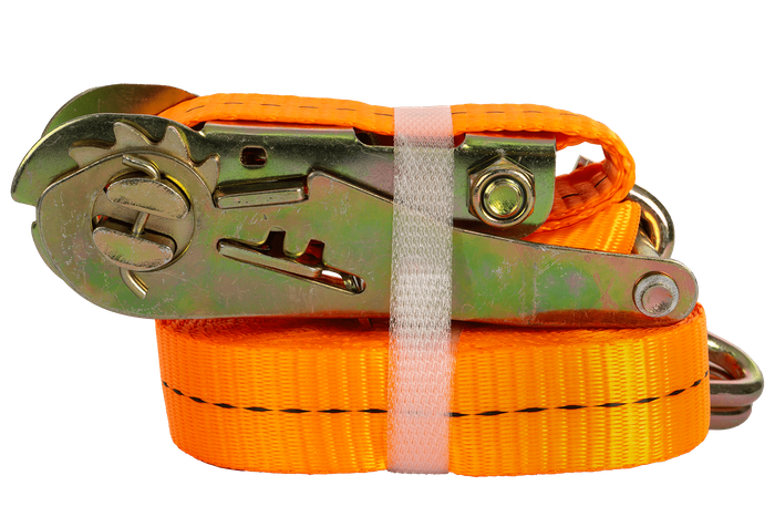 Sada štyroch oranžových transportných pásov UNITRAILER 6m/25mm/1t s napínačom