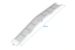 ProPlus 390094 skladacie oceľové nájazdové rampy pre prívesy 203 cm 680 kg sada 2 kusov